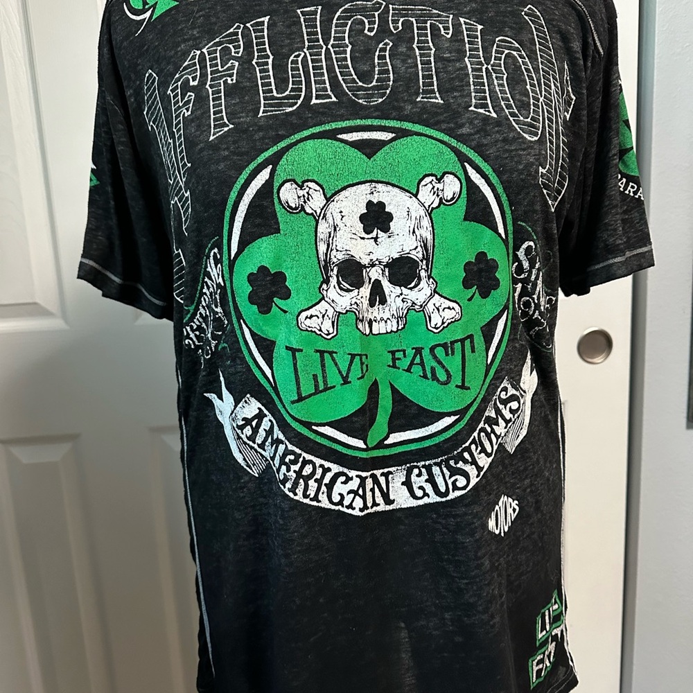 Vintage Affliction Tee Size Large